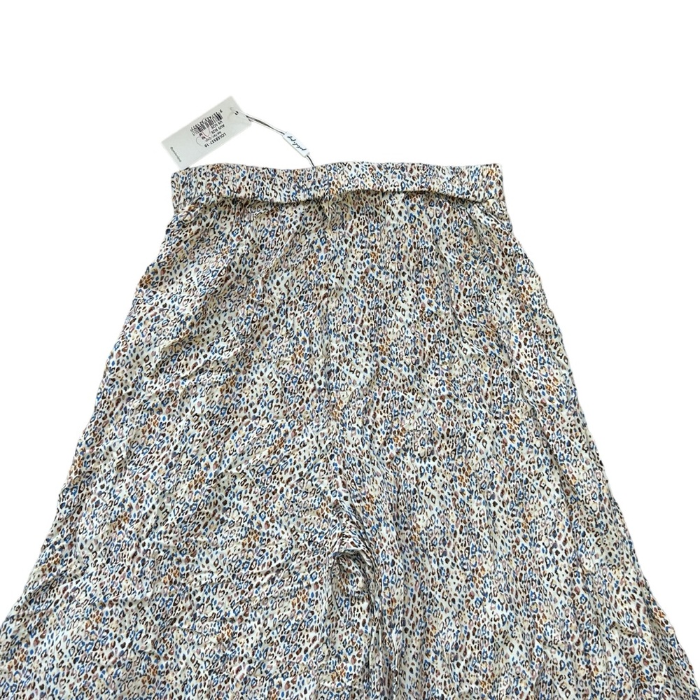 NWT Petal & Pup AXEL wide leg pull on cream leopard print pants size medium - Picture 5 of 8